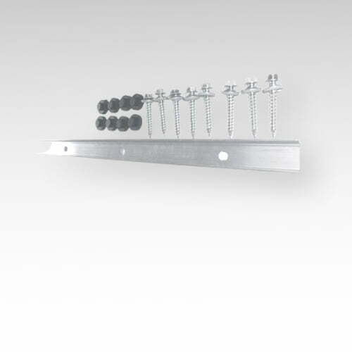 EPDM Termination Bar (Aluminium) 3m - used where rubber roof meets another adjoining roof such as felt