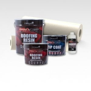 Contents - 10m2 Cromar Pro GRP Roofing Kit 2 layer x 450g
