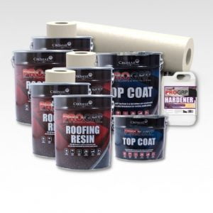 Contents - 40m2 Cromar Pro GRP Roofing Kit 2 layer x 450g