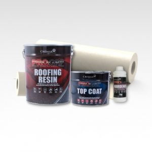 Contents - 5m2 Cromar Pro GRP Roofing Kit 2 layer x 450g
