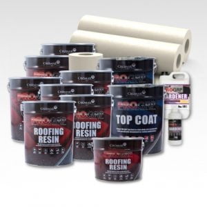 Contents - 60m2 Cromar Pro GRP Roofing Kit 2 layer x 450g