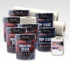 Contents - 70m2 Cromar Pro GRP Roofing Kit 450g