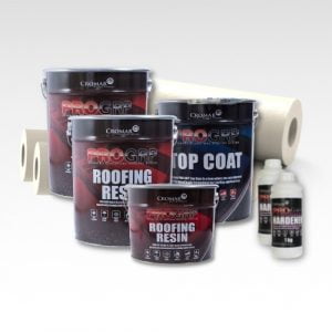 Contents - 25m2 Cromar Pro GRP Roofing Kit 600g