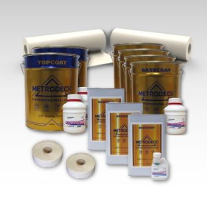 Contents - 70m2 Metrodeck Fire Rated Fibreglass Roofing Kit 450g