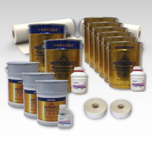 Contents - 90m2 Metrodeck Fire Rated Fibreglass Roofing Kit 450g