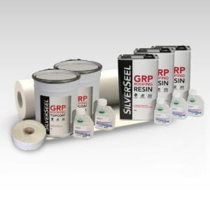 Contents - 10m2 Silverseel Fire retardant Fibreglass Roofing Kit 450g