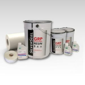Contents - 15m2 Silverseel Fire retardant Fibreglass Roofing Kit 450g