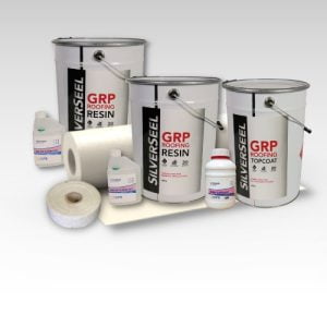 Contents - 30m2 Silverseel Fire retardant Fibreglass Roofing Kit 450g