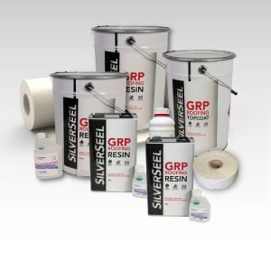 Contents - 45m2 Silverseel Fire retardant Fibreglass Roofing Kit 450g