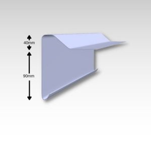 B260 GRP Raised Roofing Edge Trim - 1.5m, 3m - 5 packs and 10 packs of 3m lengths