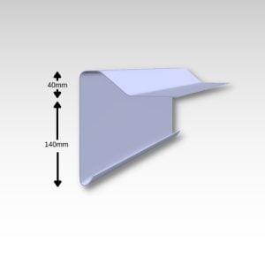 B300 GRP Raised Roofing Edge Trim - 1.5m, 3m - 5 packs and 10 packs of 3m lengths