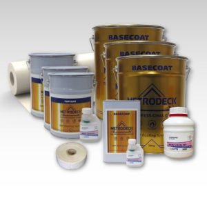 Contents - 25m2 Metrodeck Fire Rated Fibreglass Roofing Kit 2 x 450g