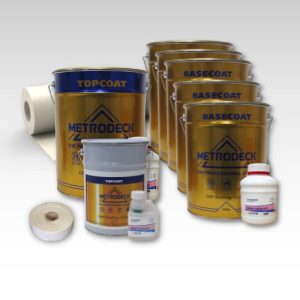 Contents - 40m2 Metrodeck Fire Rated Fibreglass Roofing Kit 2 x 450g