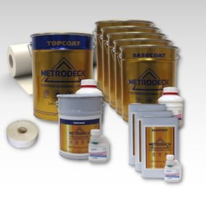 Contents - 45m2 Metrodeck Fire Rated Fibreglass Roofing Kit 2 x 450g