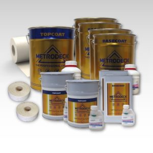 Contents - 50m2 Metrodeck Fire Rated Fibreglass Roofing Kit 600g