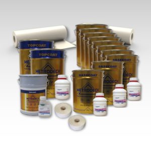 Contents - 80m2 Metrodeck Fire Rated Fibreglass Roofing Kit 2 x 450g