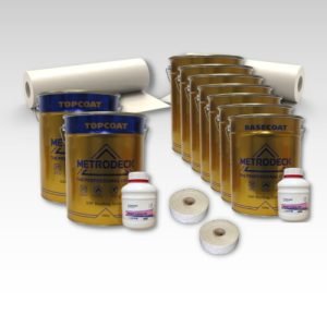 Contents - 80m2 Metrodeck Fire Rated Fibreglass Roofing Kit 600g