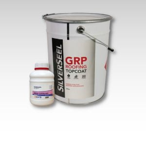 Silverseel Roofing Topcoat 20kg - Pre-pigmented – BS18B25 Dark Admiralty Grey - fire retardant