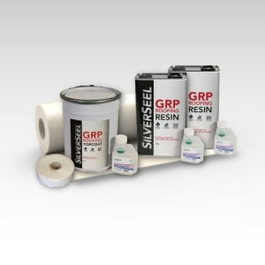 Contents - 5m2 Silverseel Fire retardant Fibreglass Roofing Kit 600g