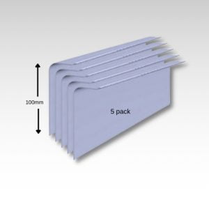 C100 simulated flashing-trim 5 pack - used to flash over the wall fillet trim by grinding a slot in the brickwork mortar and fixing with sealant - simulates lead flashing