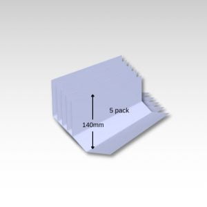 Wall Fillet trim D260 5 pack - 140mm height used where the flat roof deck meets a wall (extension) or parapet upstand