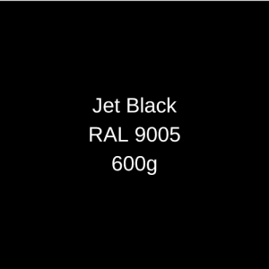 Colour swatch RKD Jet Black Fibreglass roofing kits 600g ,RAL 9005